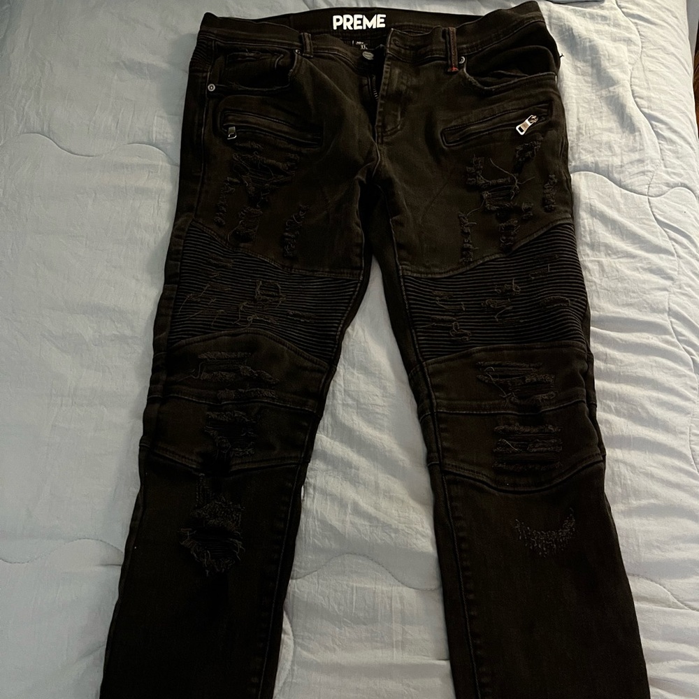 Mens Black Ripped Jeans
